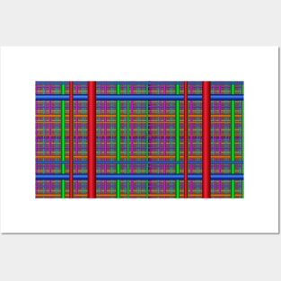 Digital Woven Pattern Posters and Art